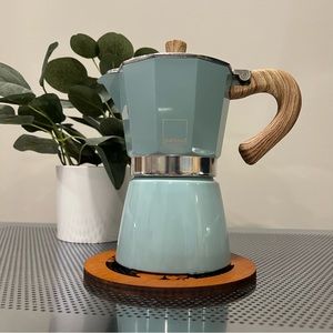 Gnali & Zani blue moka pot
